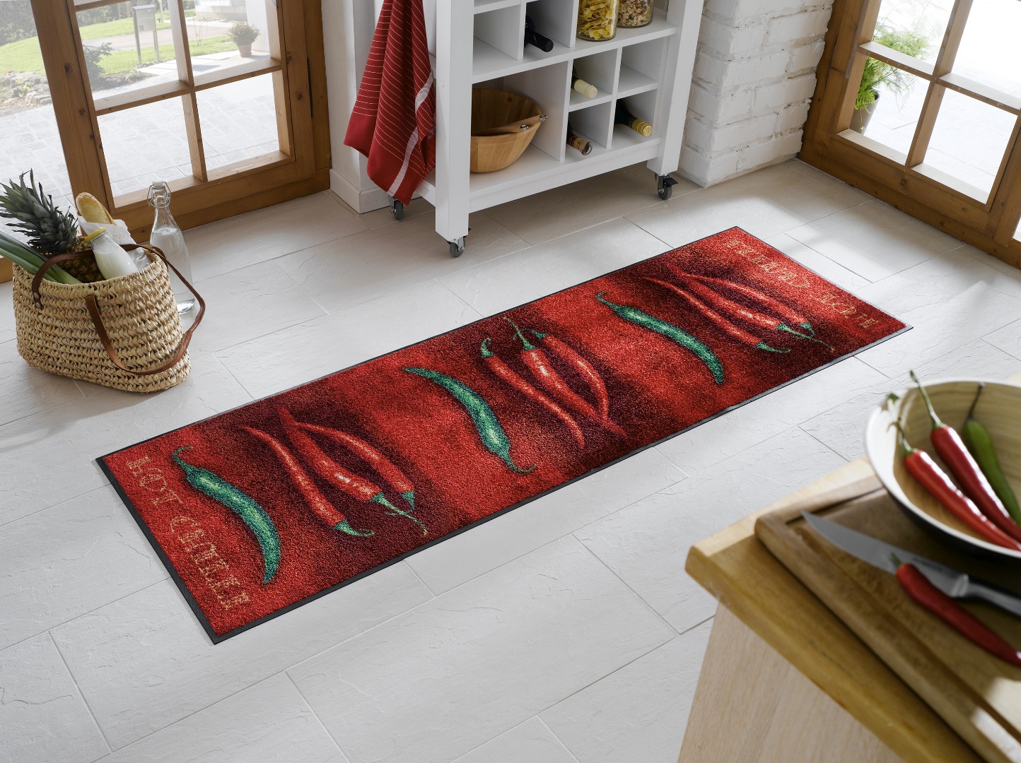 Коврик для дома wash+dry Hot Chilli 60x180