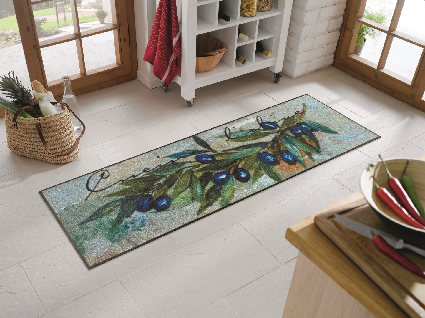 Коврик для дома wash+dry Cucina L`Olive 60x180