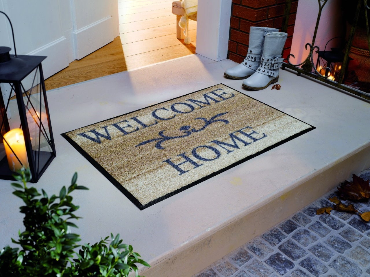 Коврик для дома wash+dry Welcome Home beige 50x75