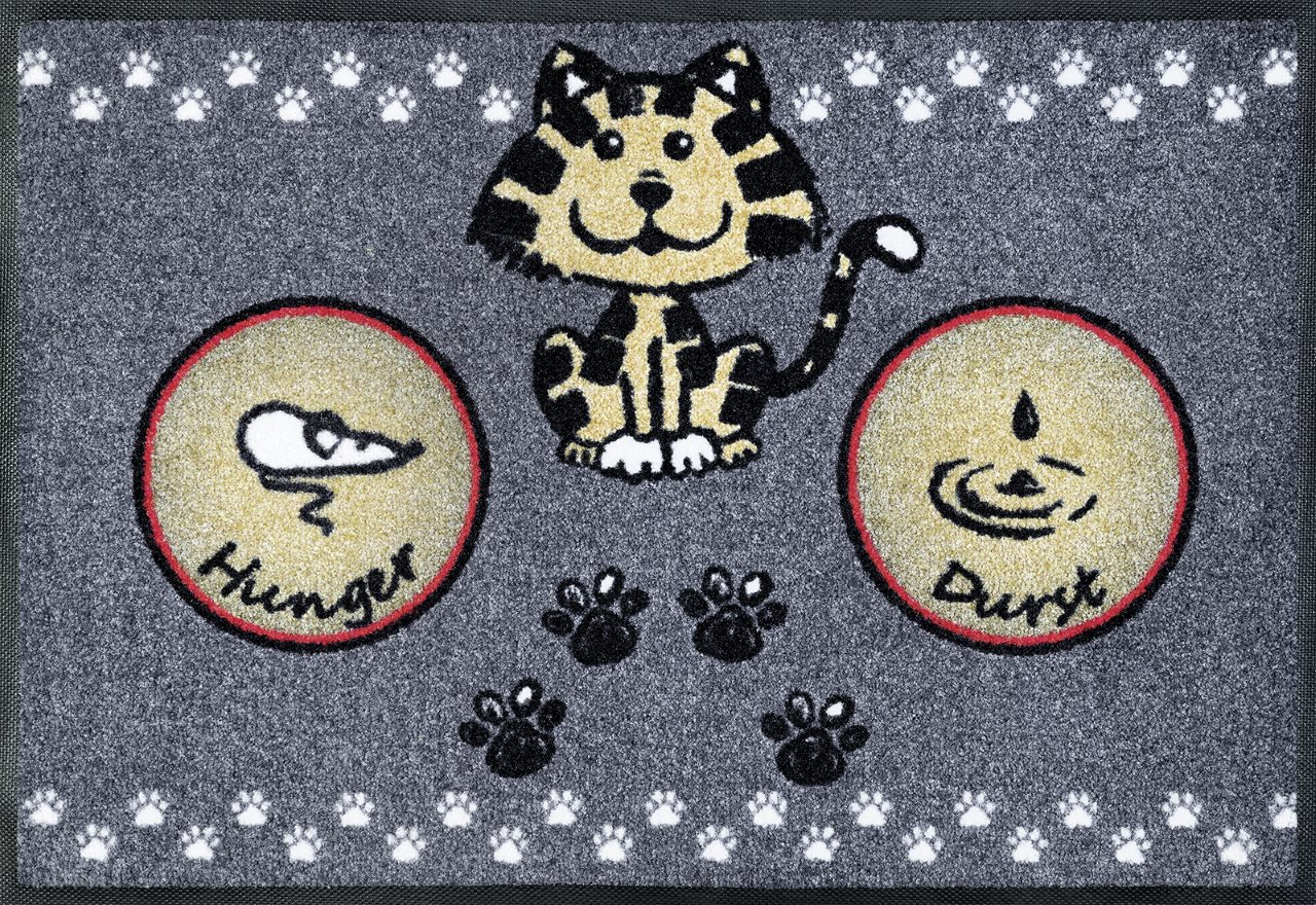 Коврик для дома wash+dry Katzenmahlzeit 50x75